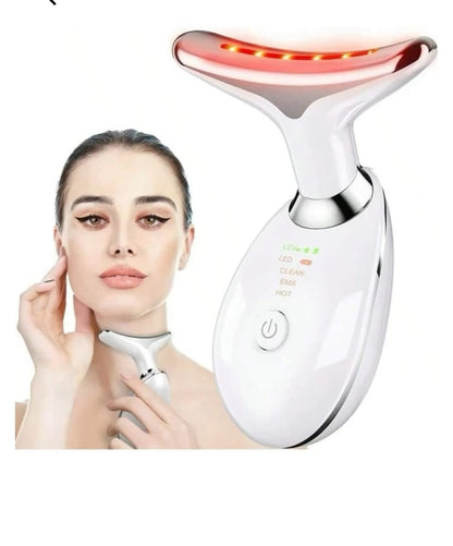 Transforma tu piel en minutos al día: Masajeador Facial LED, EMS y Calor